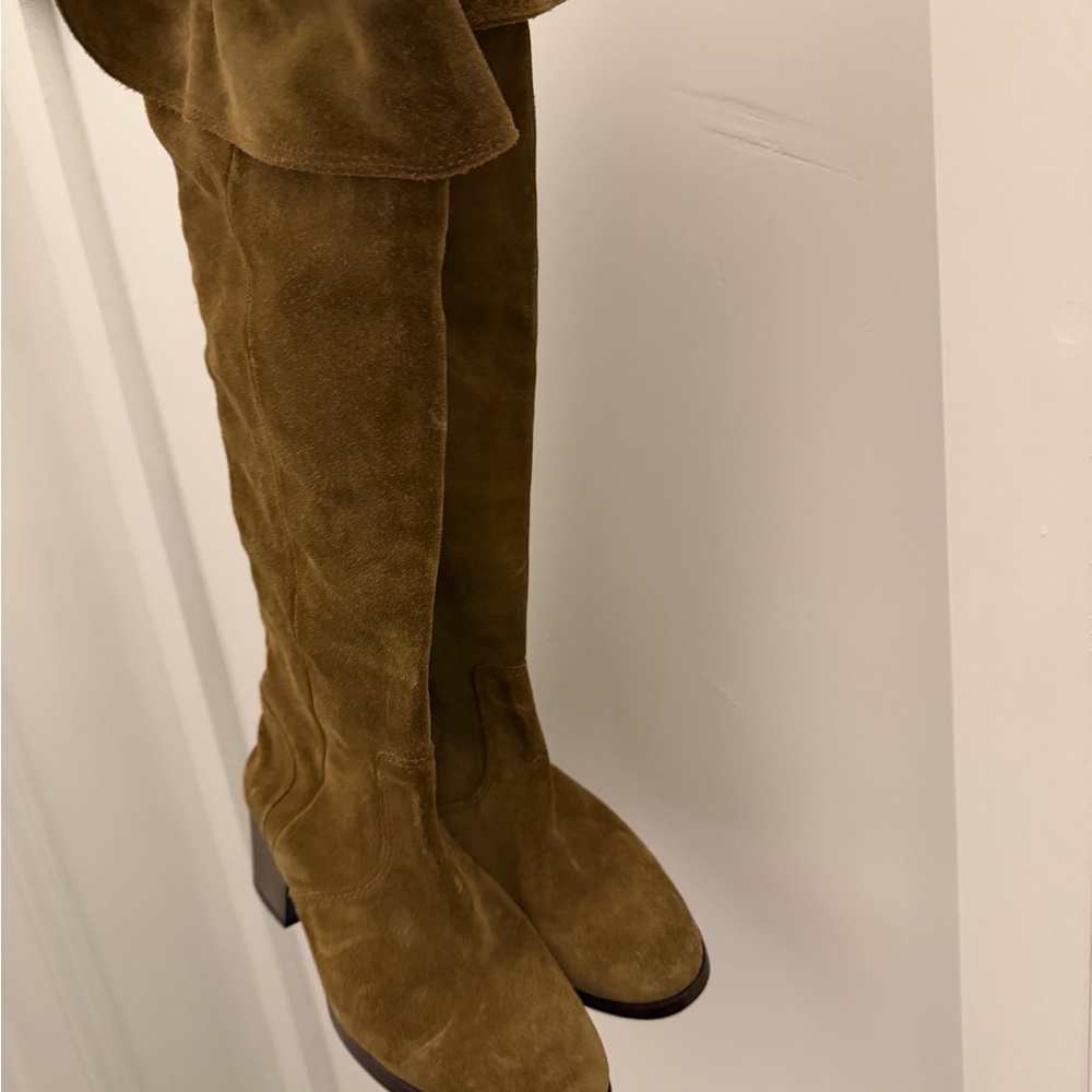 Frye Women's Olive Suede Winter Boots